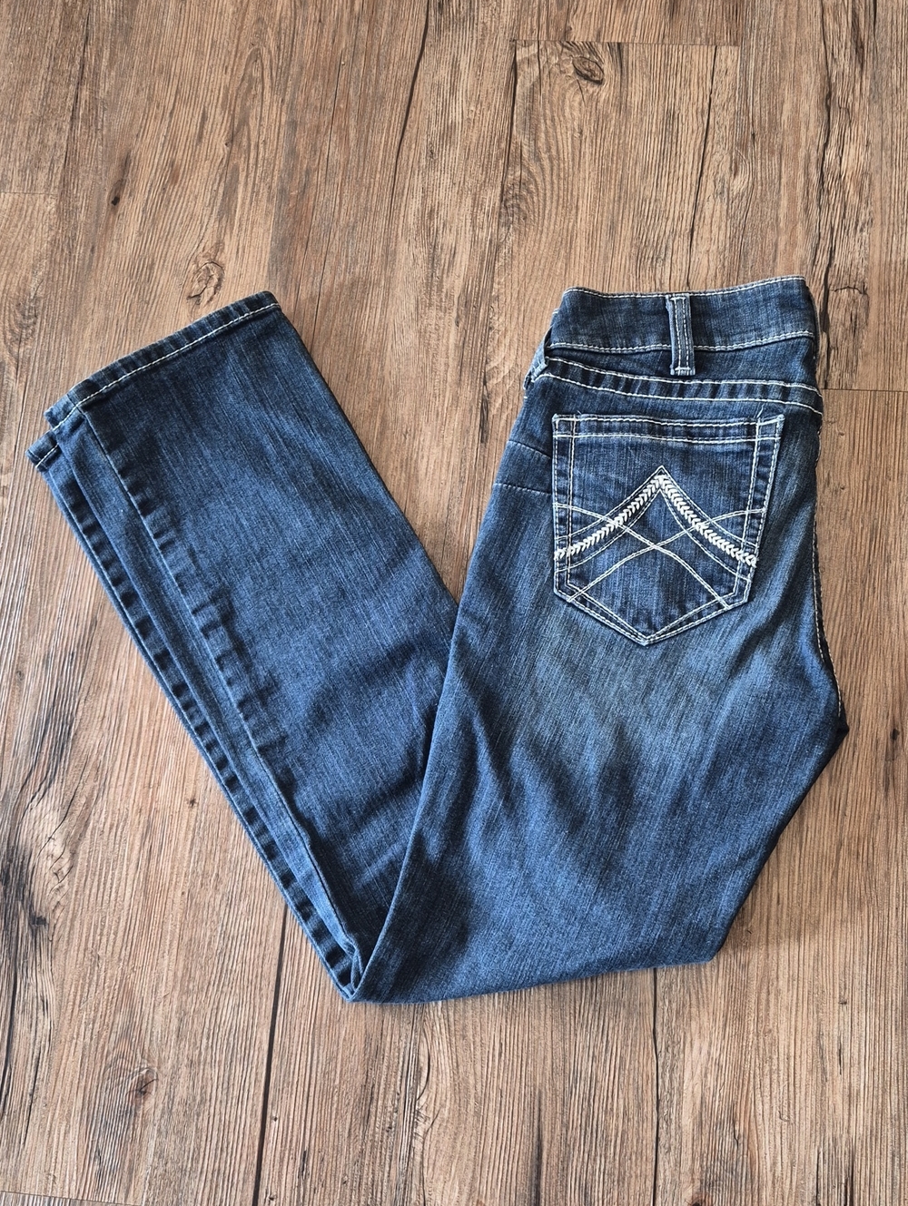 Ariat Women's Indigo Skinny Jeans with Embroidered Back Pocket